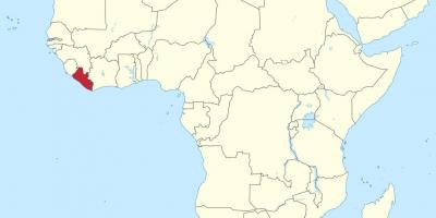 نقشہ کے لائبیریا افریقہ